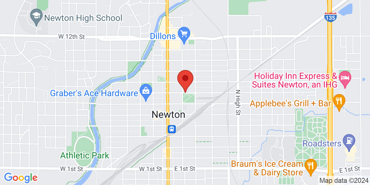 Map of Newton Public Library
